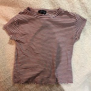 Top Shop Striped Crop Top
